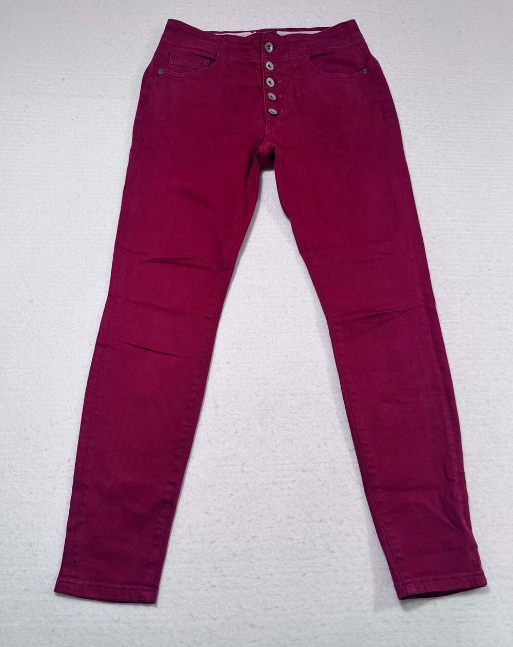 Pilcro & The Letterpress High-Rise Skinny Jeans Size 27  Red Button Fly